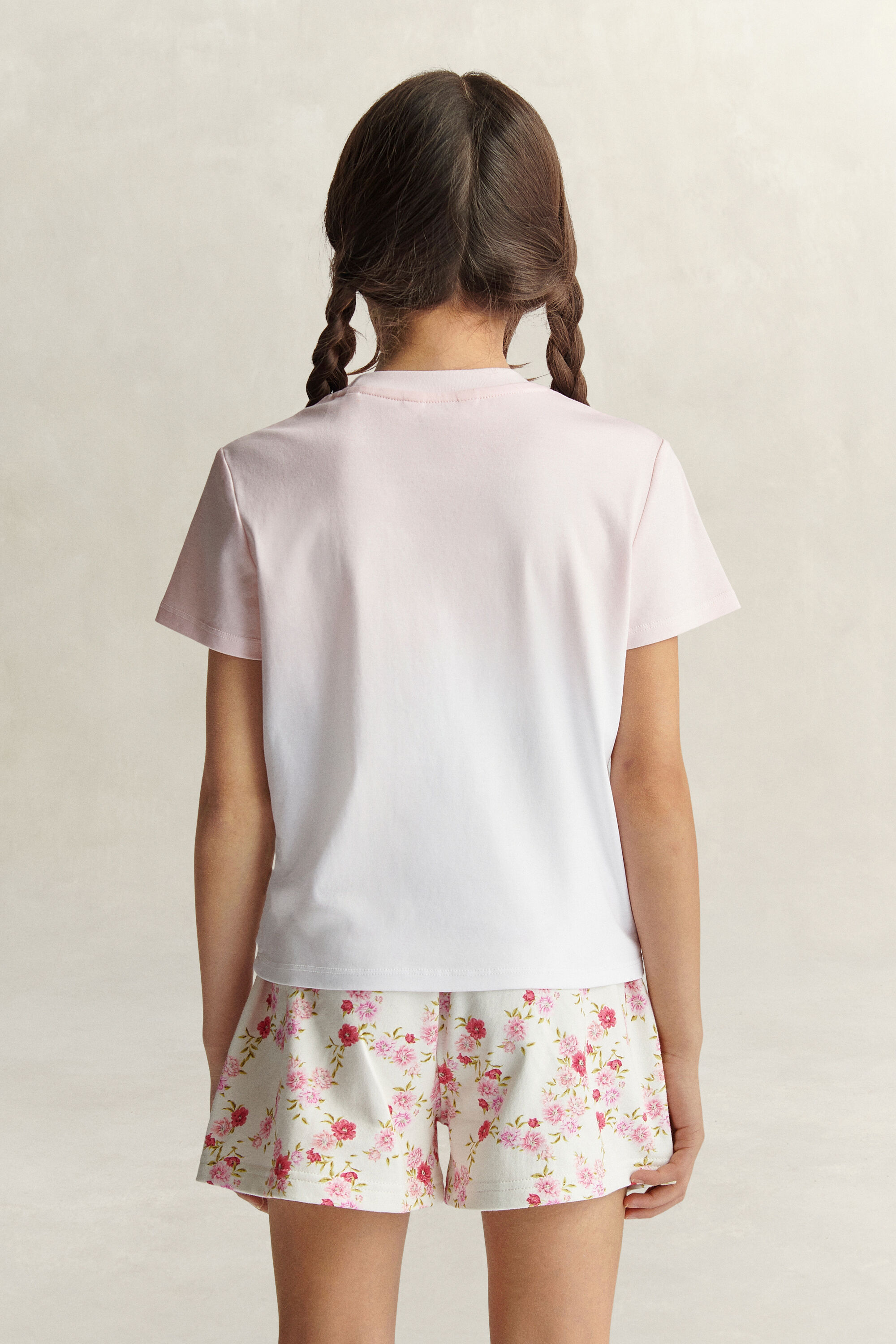Teen Girls T-shirt med blomstret grafik