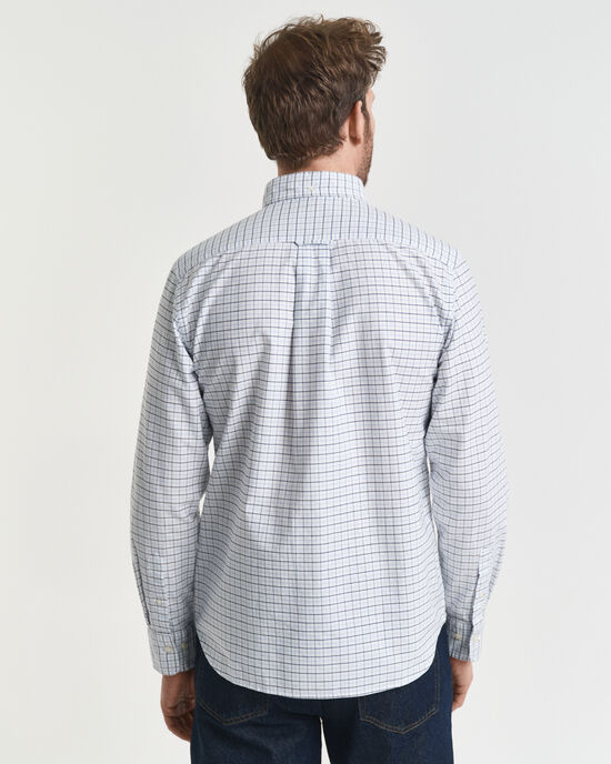 Regular fit Tattersall klassisk Oxford-skjorte