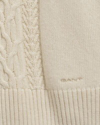 Teen Girls polosweater med tykt kabelstrik