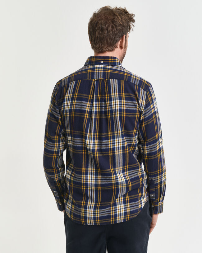 Regular fit Windblown flannelskjorte med tern