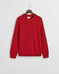Crewneck sweater med uldnister