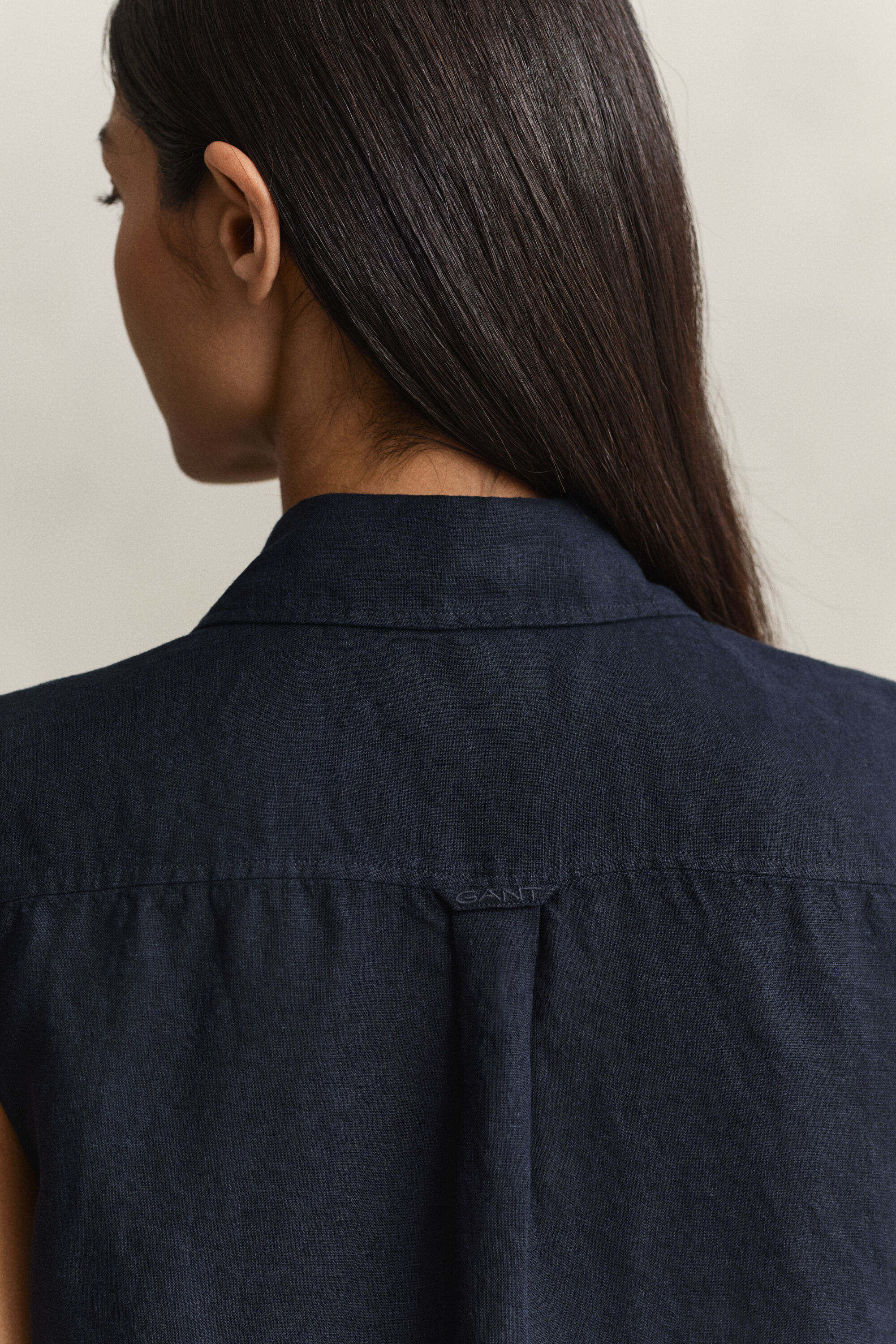 Hørskjorte uden ærmer