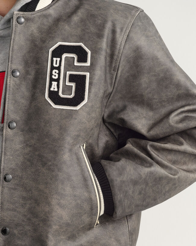 GANT Varsity Jacket af læder