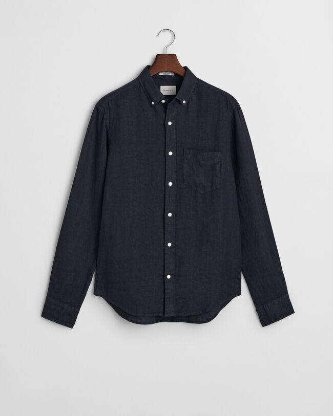 Regular fit garment-dyed h&oslash;rskjorte