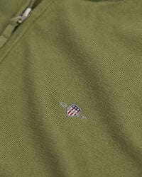 Teens Shield sweater i bomuld med halv lynlås