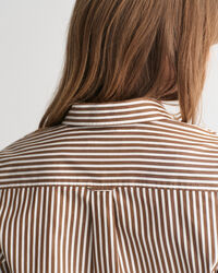 Regular fit klassisk stribet poplin-skjorte