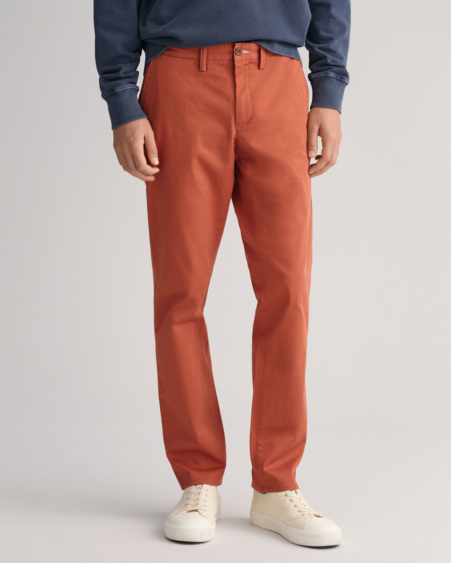 Hallden Slim fit chinobukser af twill