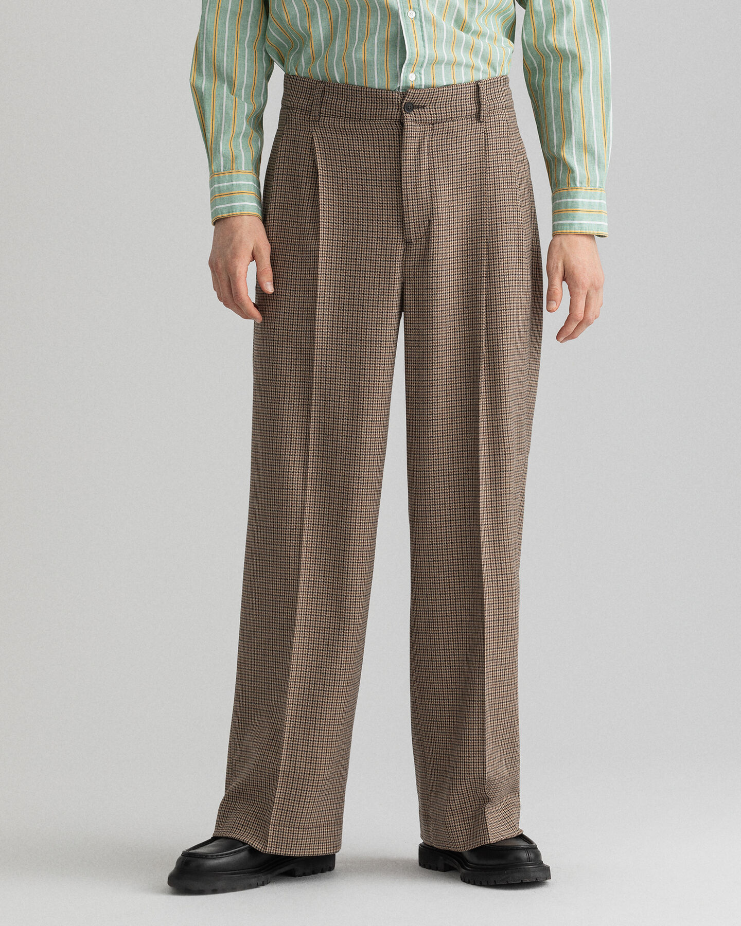 Ternede jakkesæt-bukser med læg