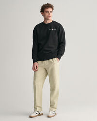 Graphic sweatshirt med tryk og crewneck