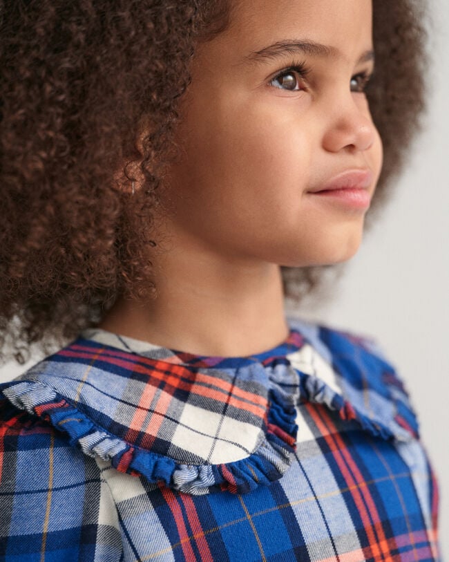Girls ternet flannelkjole