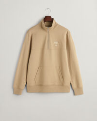 GANT Script Graphic sweatshirt med halv lynlås