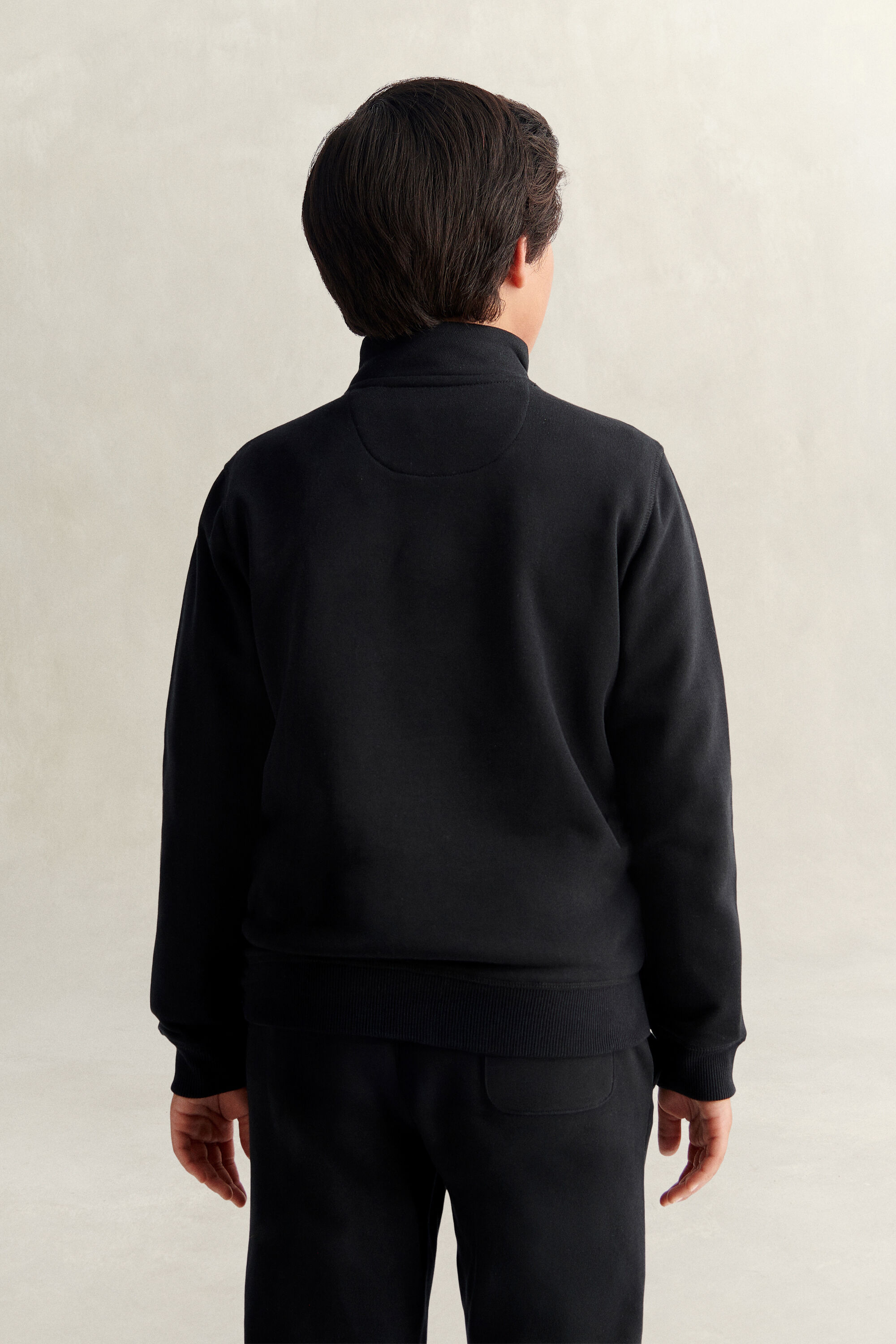 Teen Boys Shield sweatshirt med halv lynlås