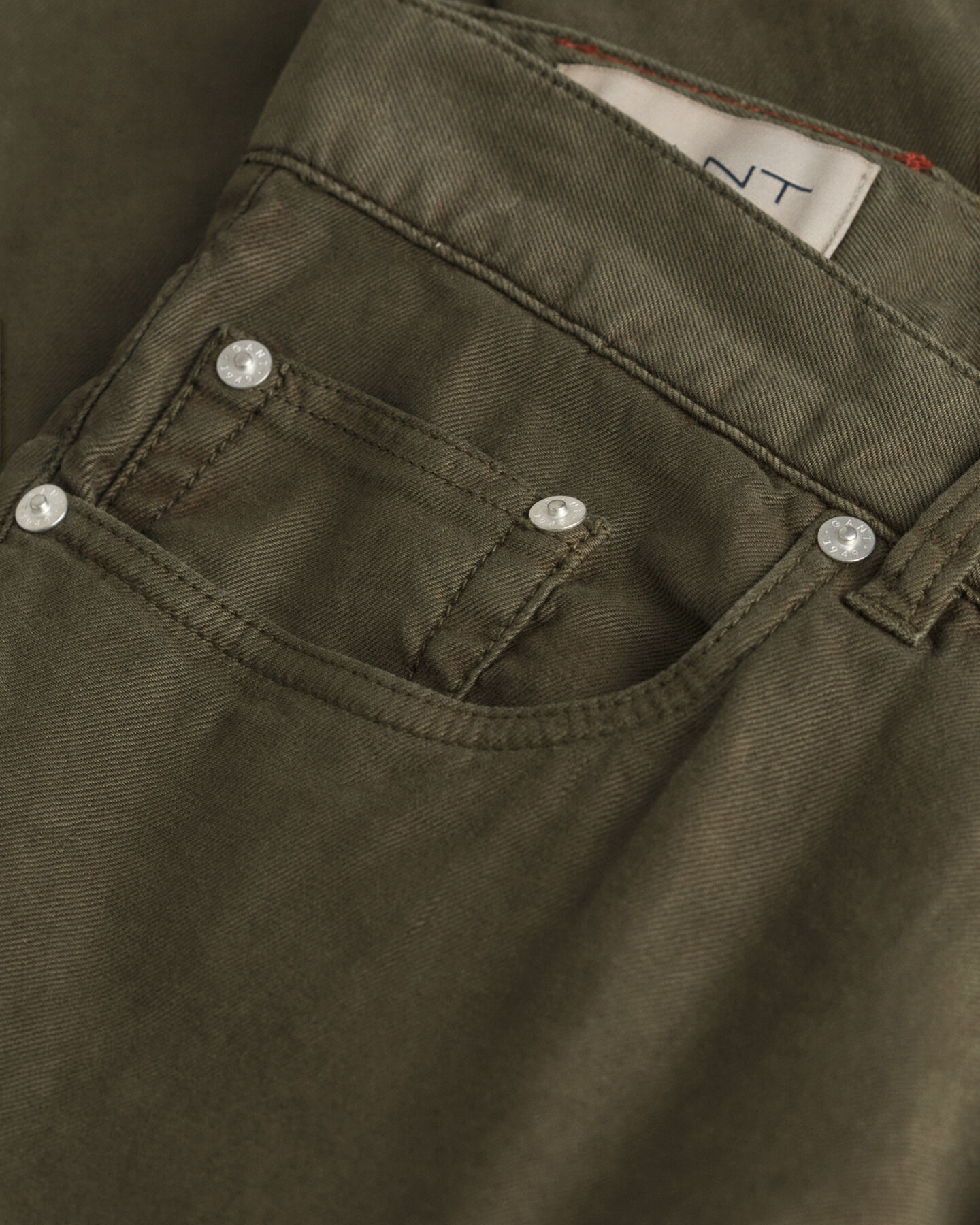 Slim fit jeans af bomuld og h&oslash;r