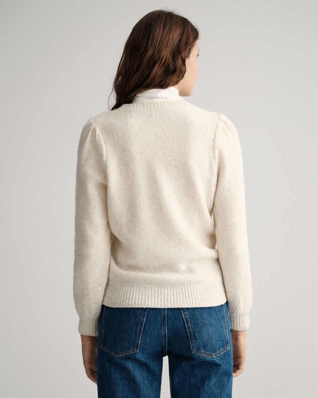 Sparkling crewneck cardigan