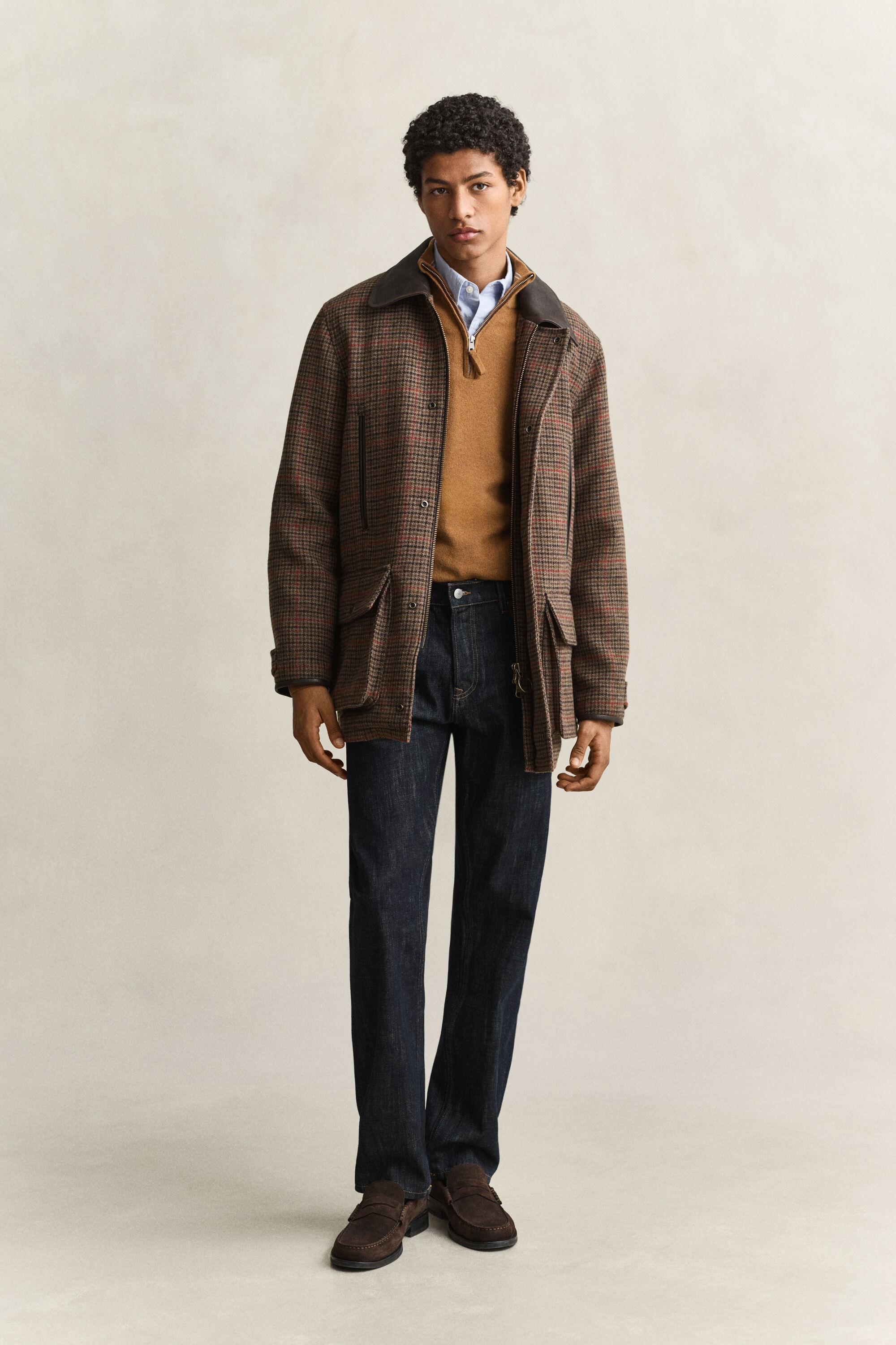 Decker jakke i britisk tweed