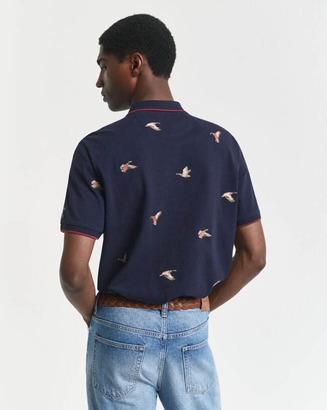 Broderet poloskjorte