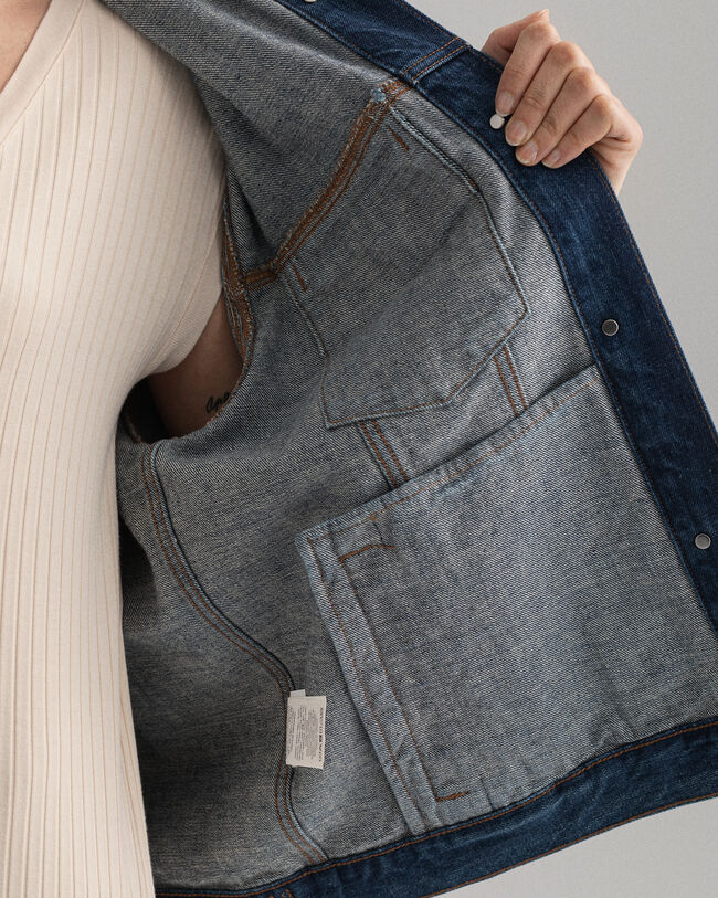 Oversized denimjakke