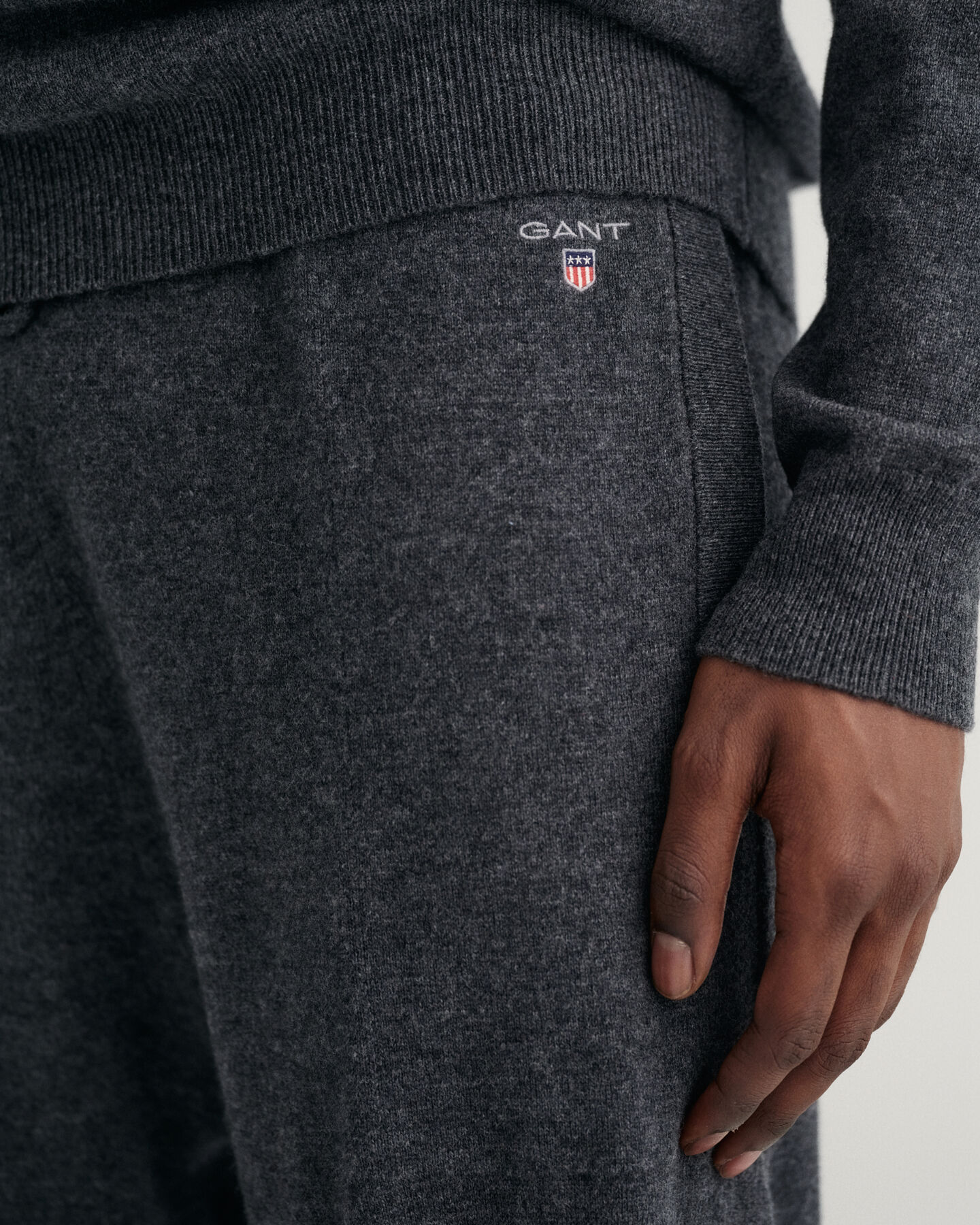 Strikkede joggingbukser