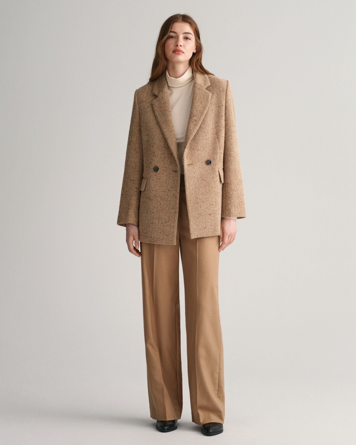 Bukser med høj talje og lige ben