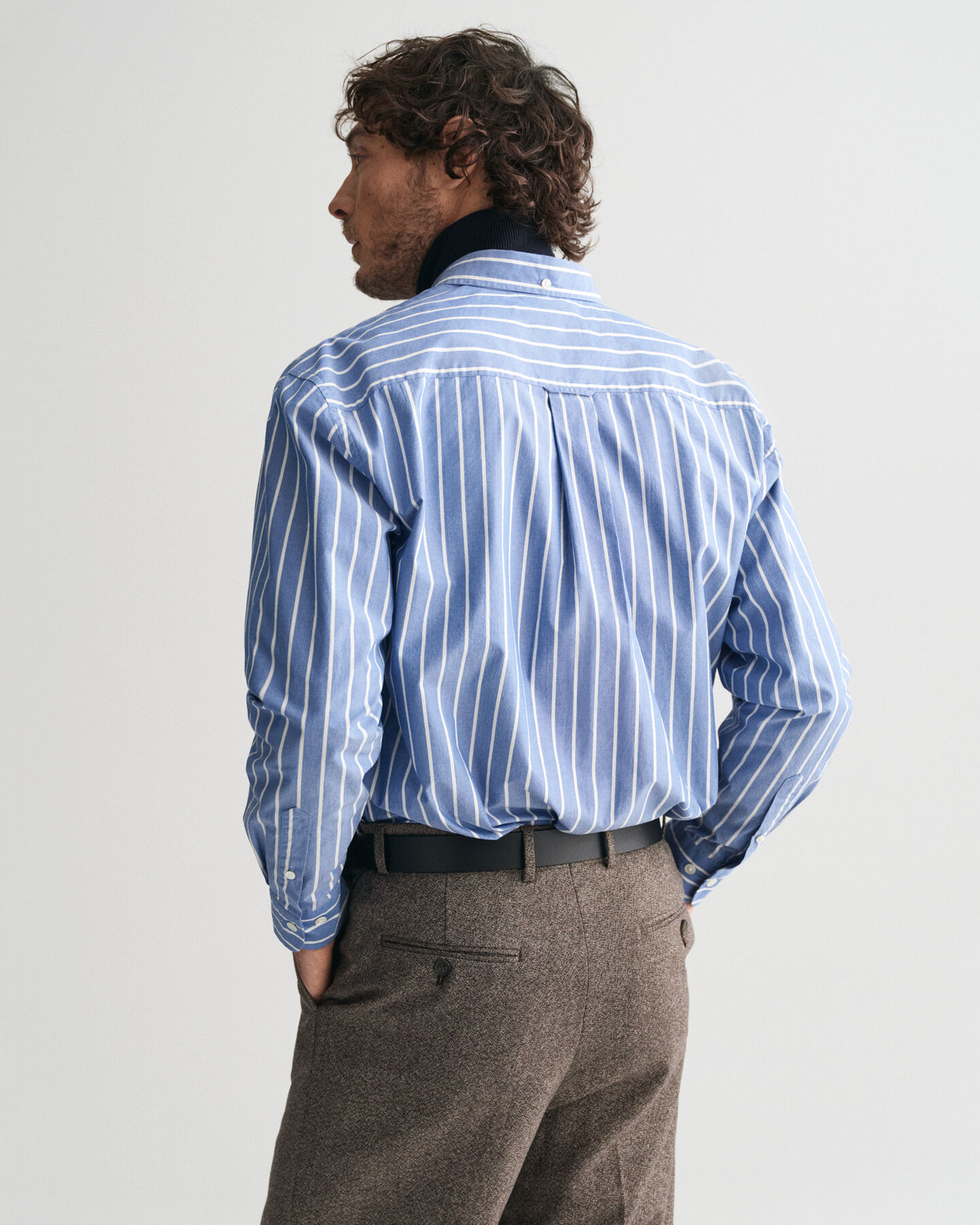 Relaxed fit Heritage Poplin skjorte med striber