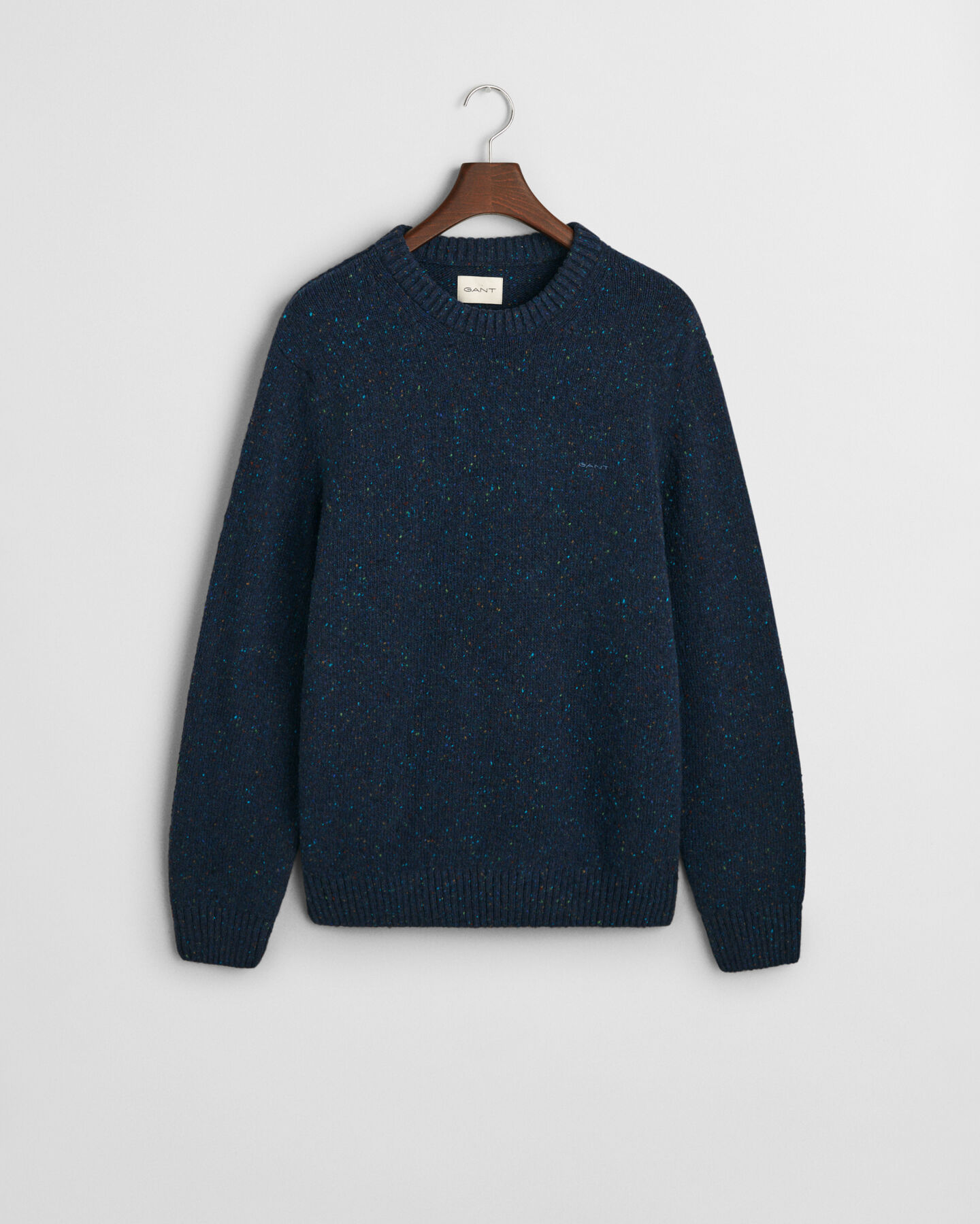 Crewneck sweater med uldnister