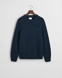 Crewneck sweater med uldnister