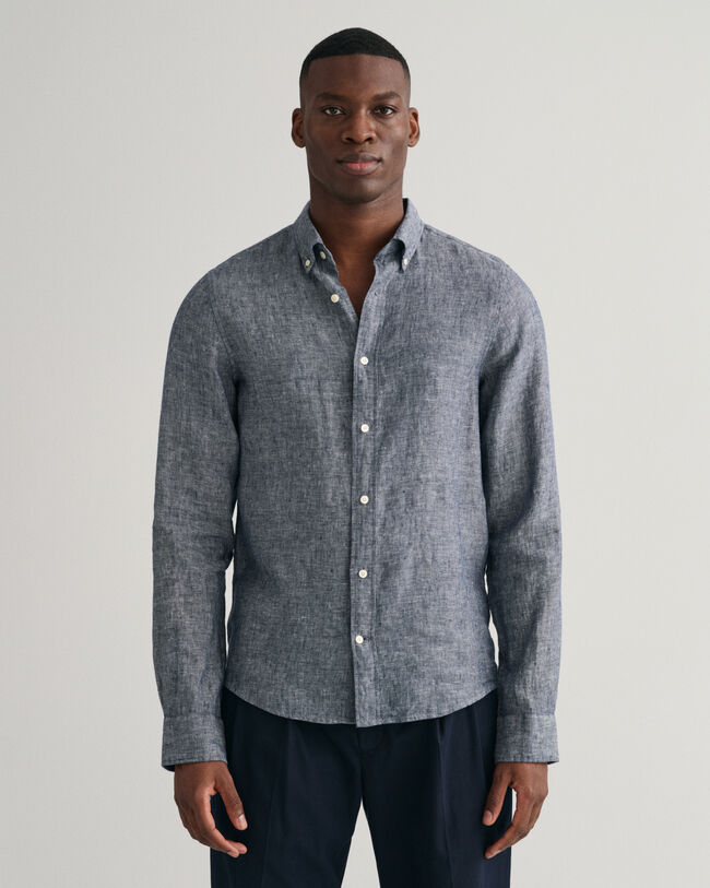 Slim fit skjorte af h&oslash;r