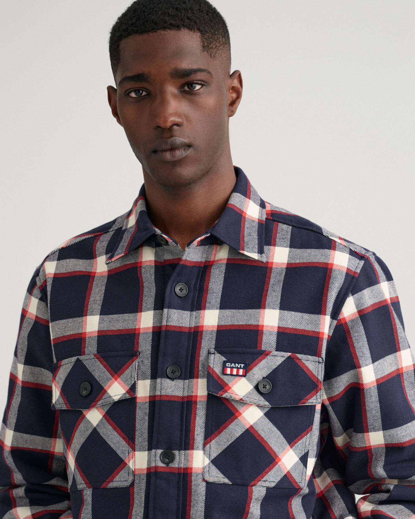 Ternet overskjorte af flannel