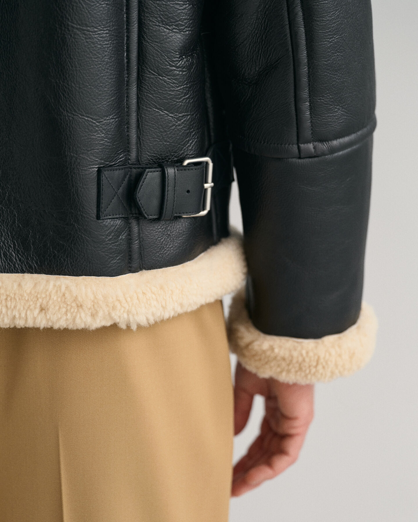 Tung lammeskindsjakke