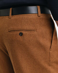 Relaxed fit jakkesæt-bukser af uld-flannel