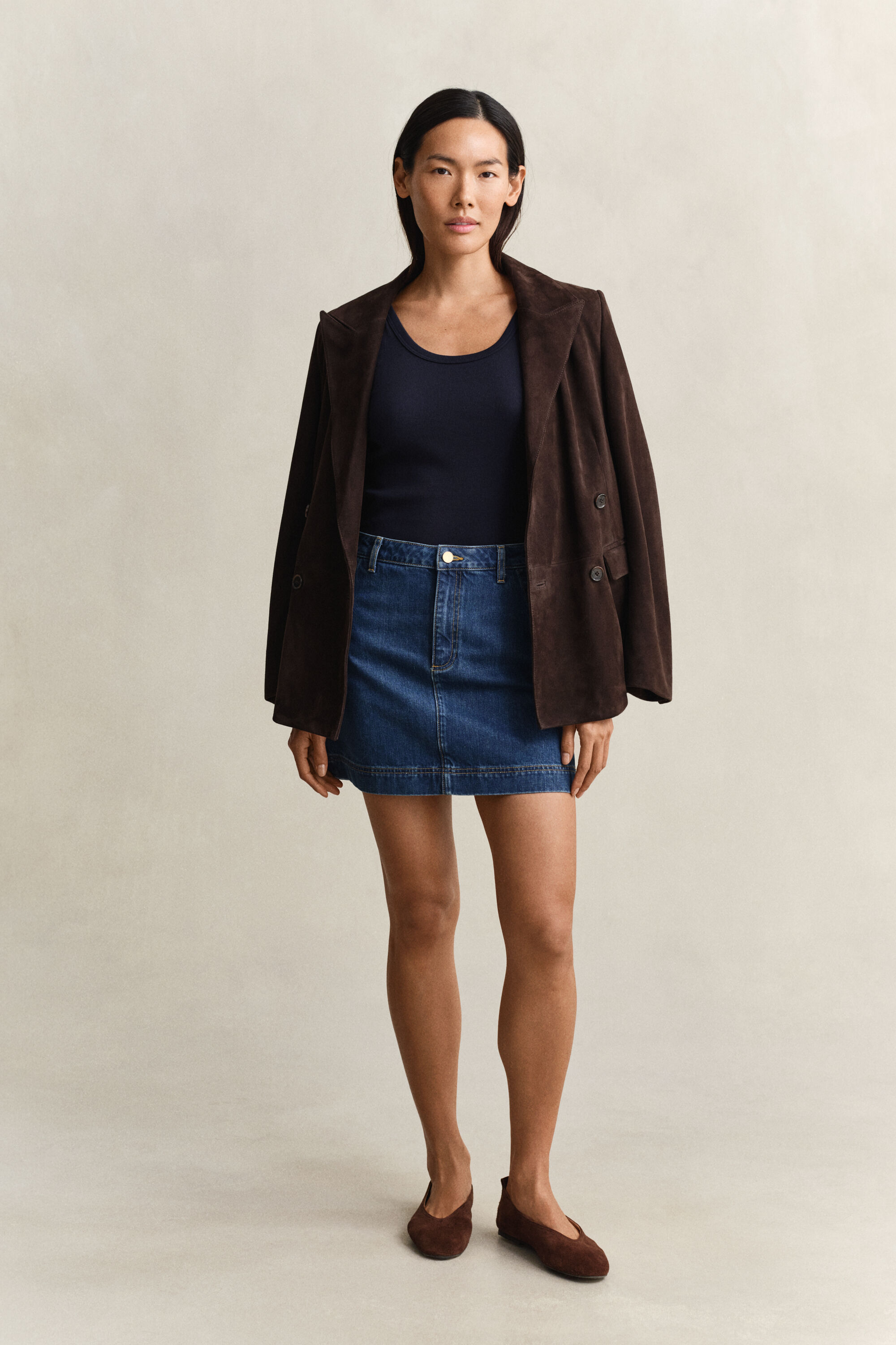 Ribstrikket tank-top