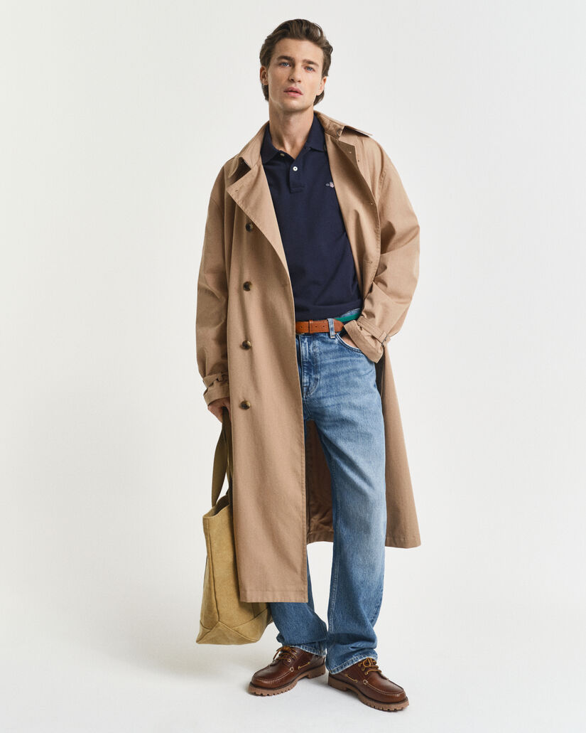 Slim fit Shield Piqué poloskjorte