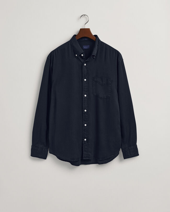 Relaxed fit garment-dyed lyocell-skjorte