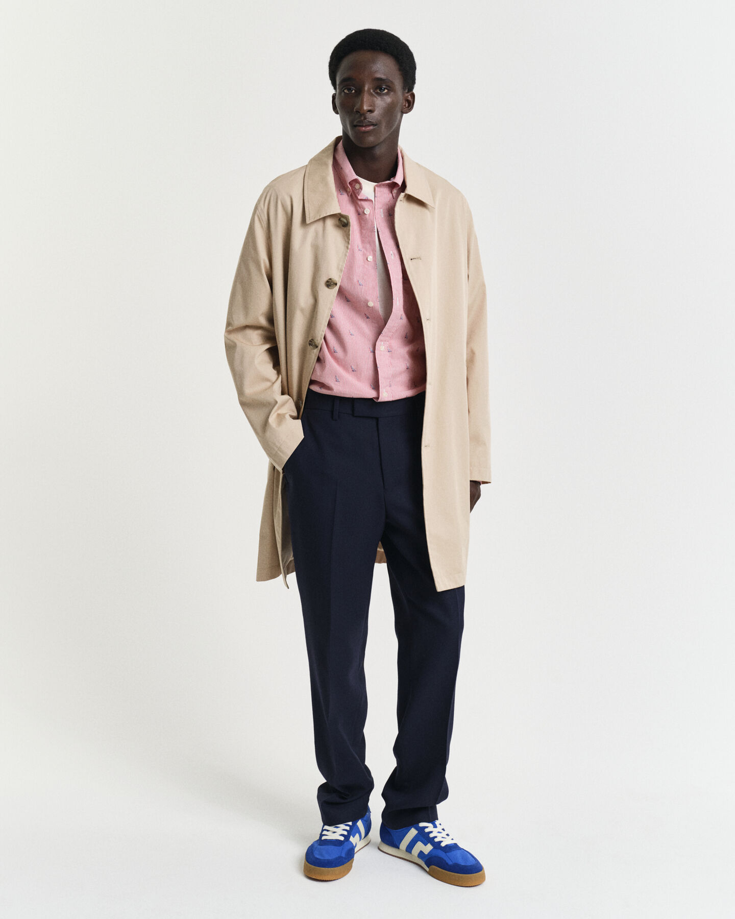 Regular fit Sailing fil coupé skjorte