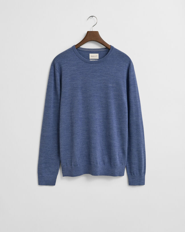 Crewneck sweater af ekstra fin merinould
