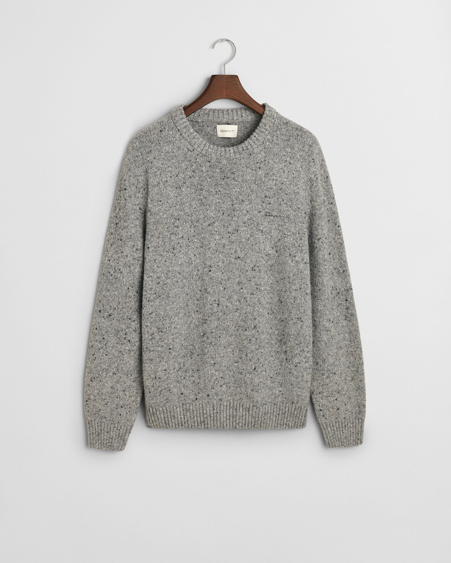 Crewneck sweater med uldnister