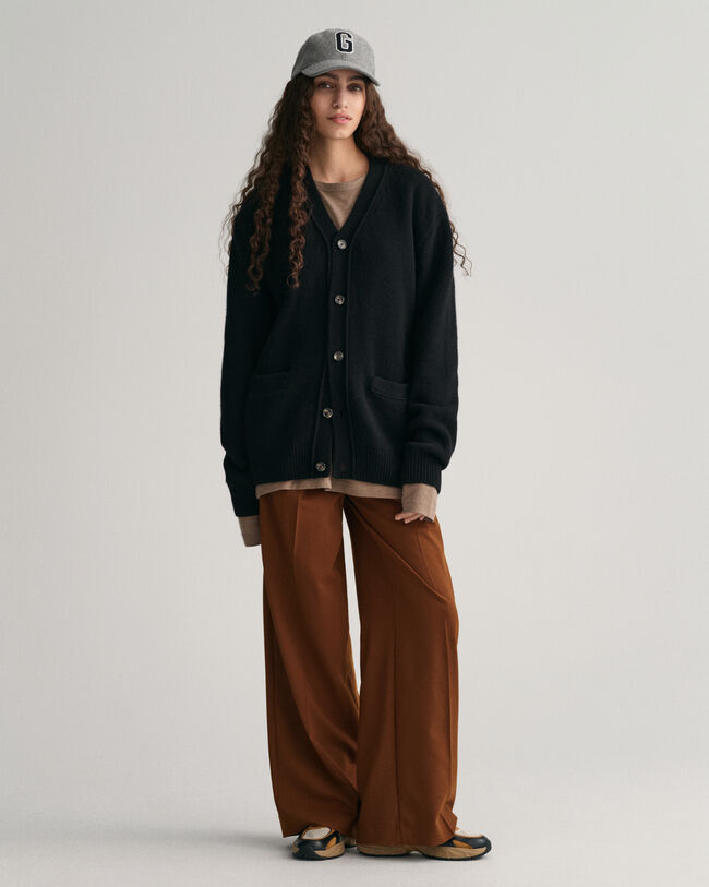 Blød cardigan af uld