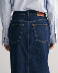 Denim pencil-nederdel