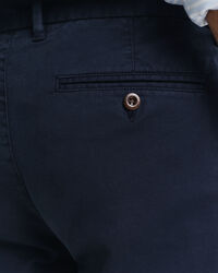 Slim fit Dobby chinobukser med struktur