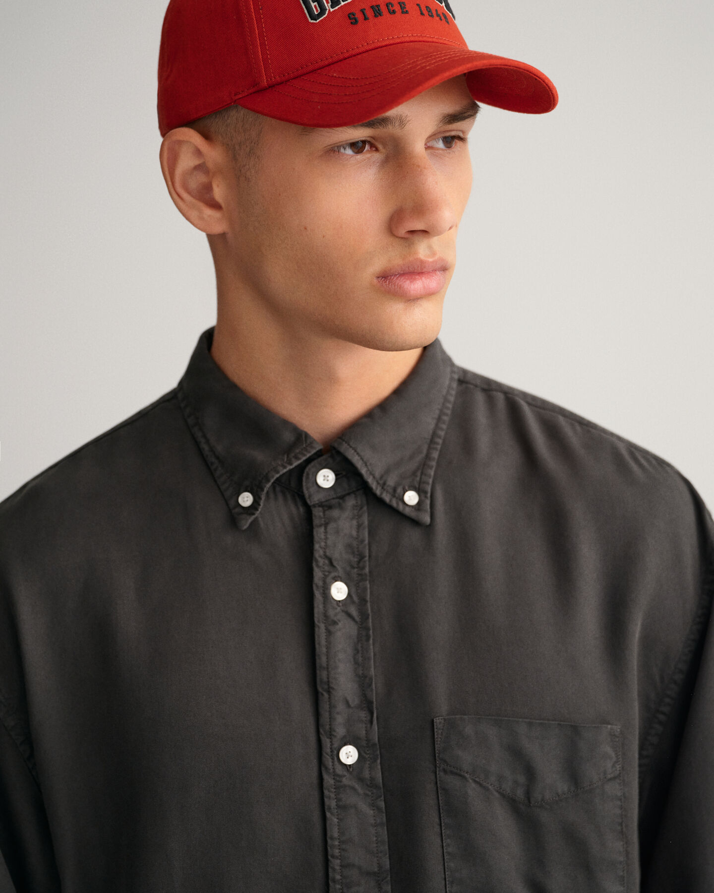 Relaxed fit garment-dyed lyocell-skjorte