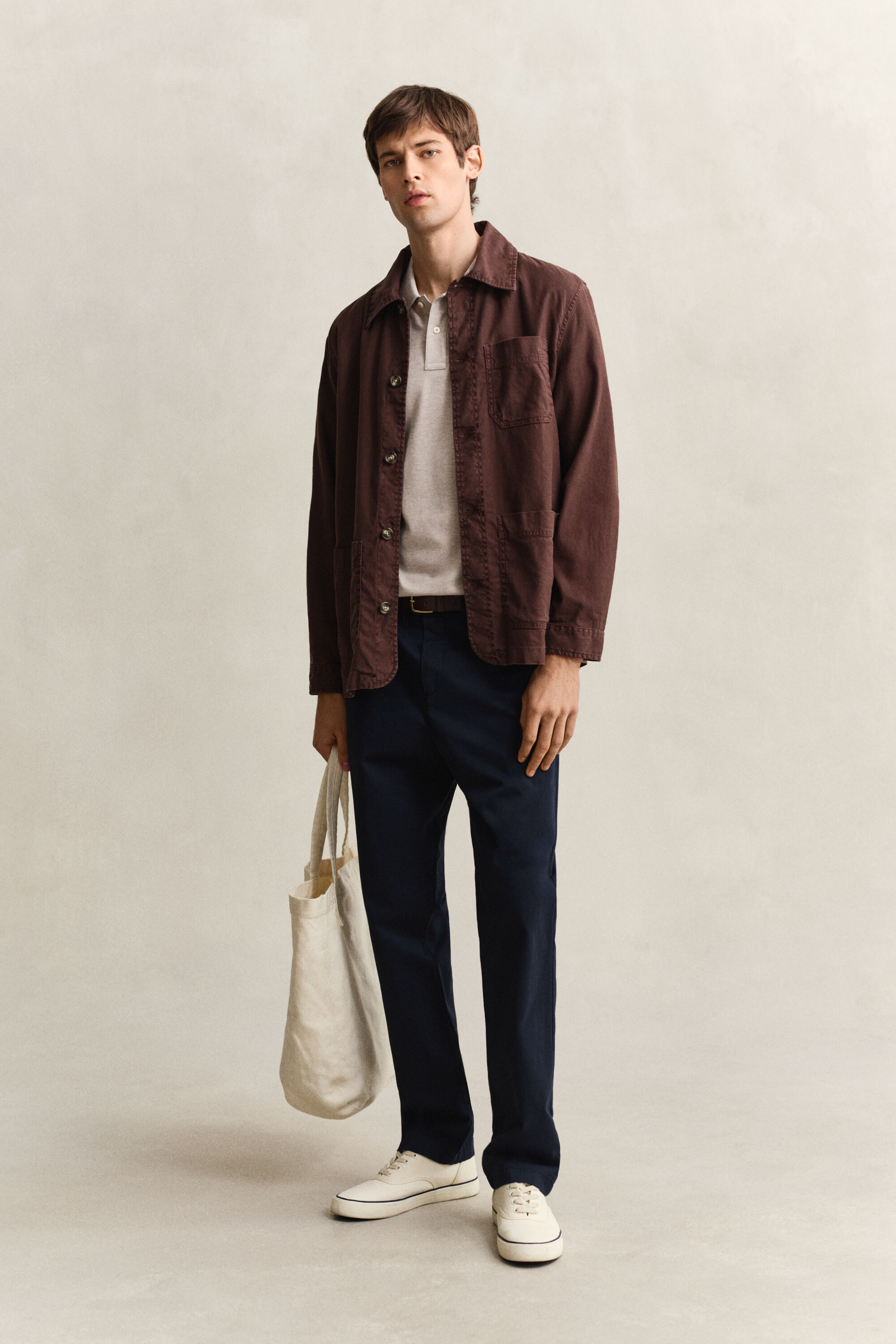 Regular fit klassiske chinobukser