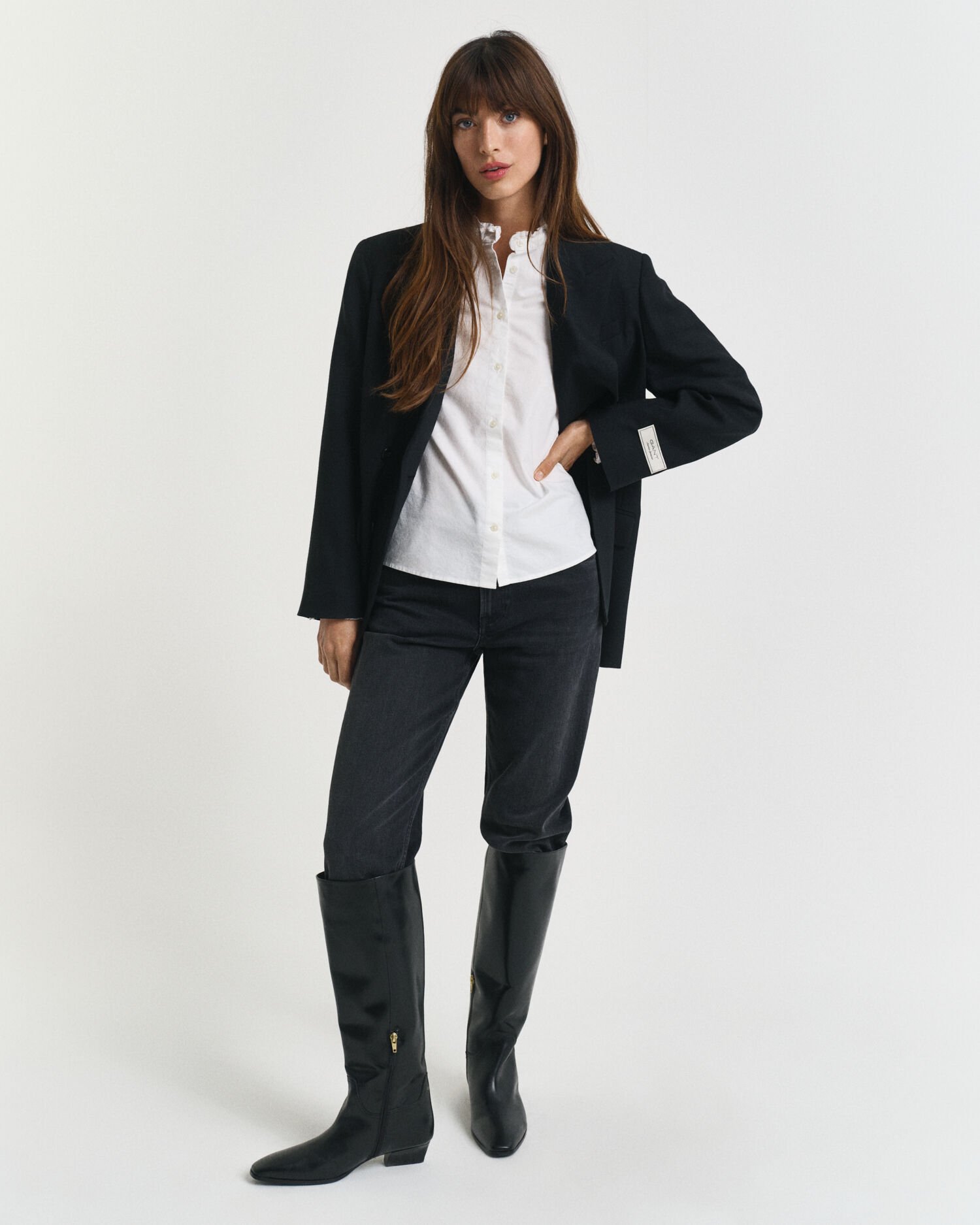 Classic Oxford flæsebluse