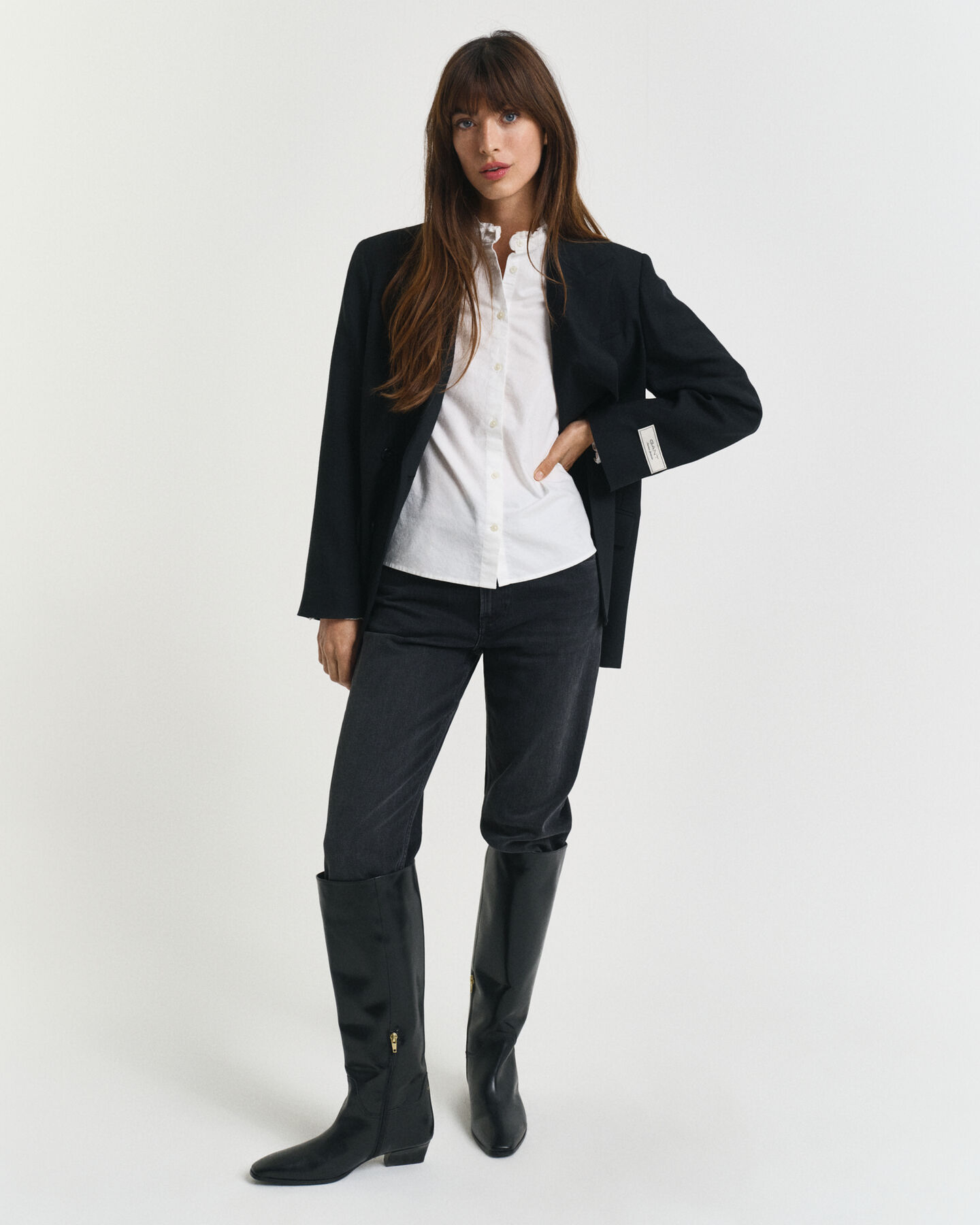 Classic Oxford flæsebluse