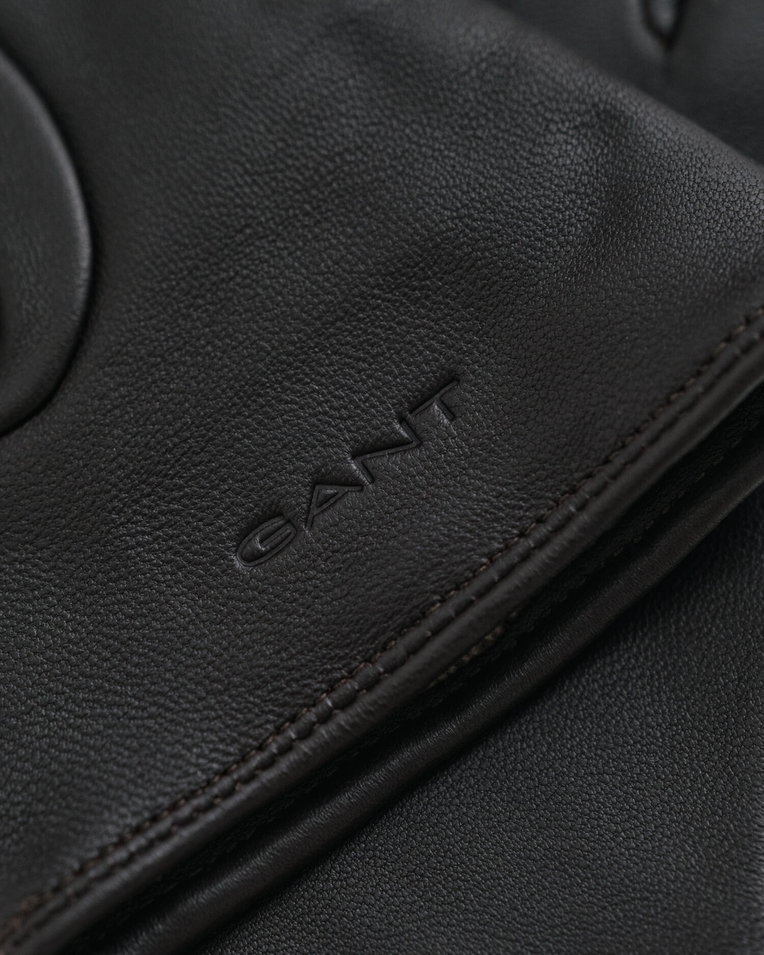 Læderhandsker med knapper