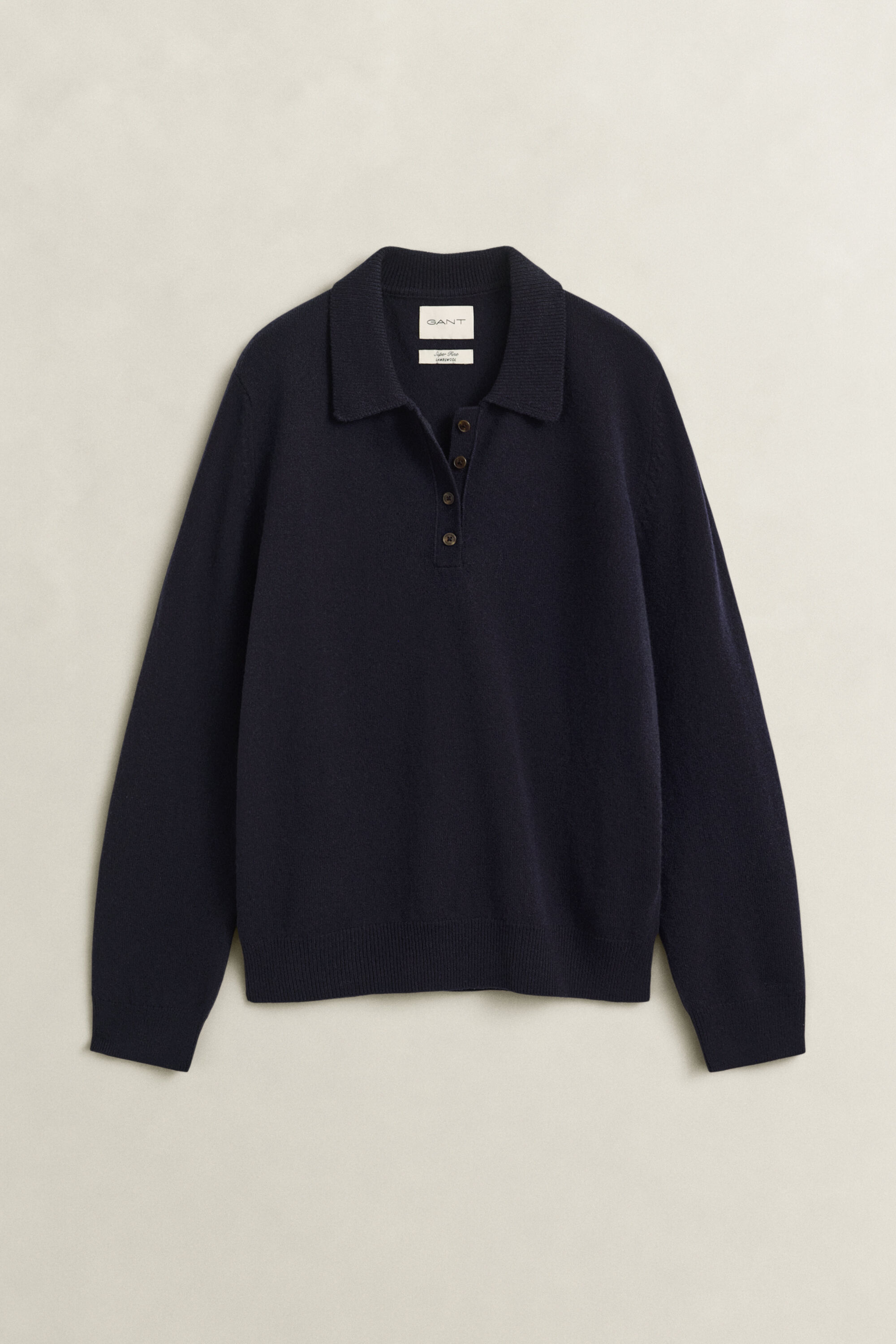 Rugger sweater i lammeuld