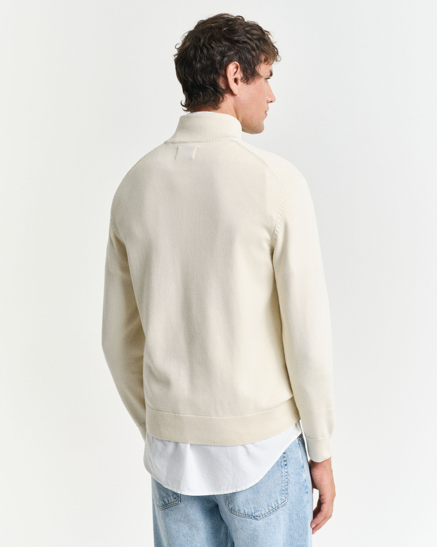 Nautical Flags sweater med halv lynl&aring;s