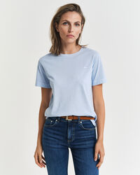 Sunfaded T-shirt med crewneck