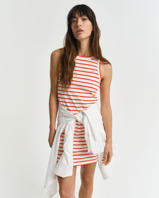 Stribet tank-jerseykjole