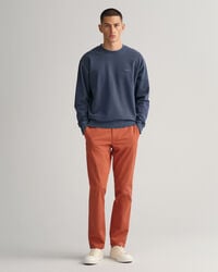 Hallden Slim fit chinobukser af twill