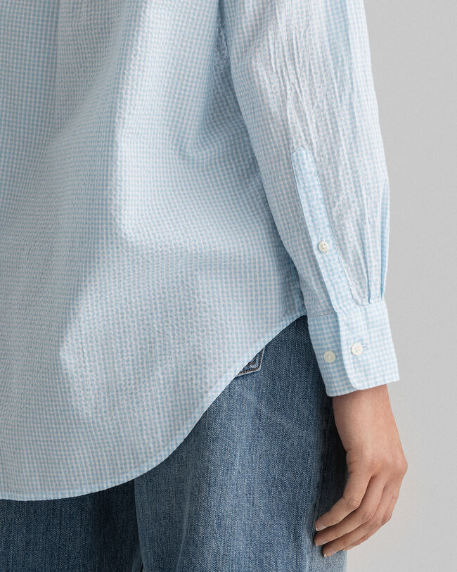 Relaxed fit gingham skjorte